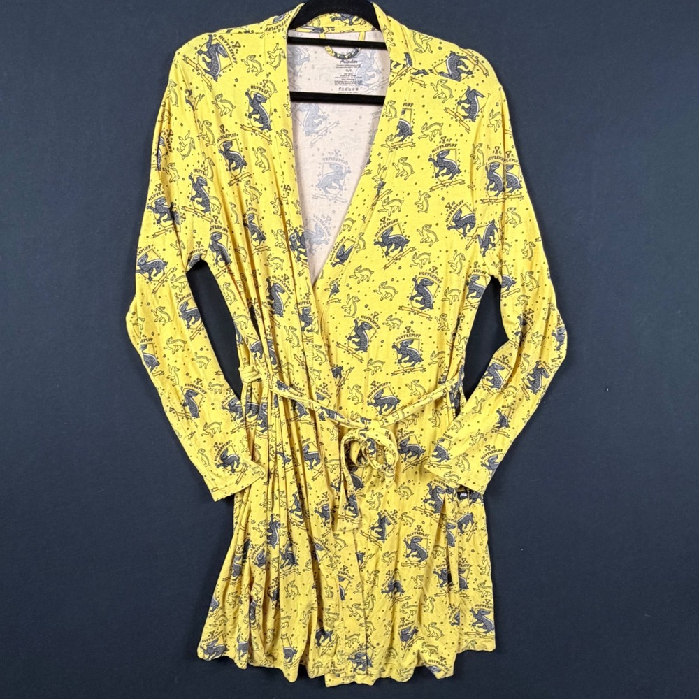MeUndies Harry Potter Hufflepuff Yellow Robe Micromodal Loungewear XS/S